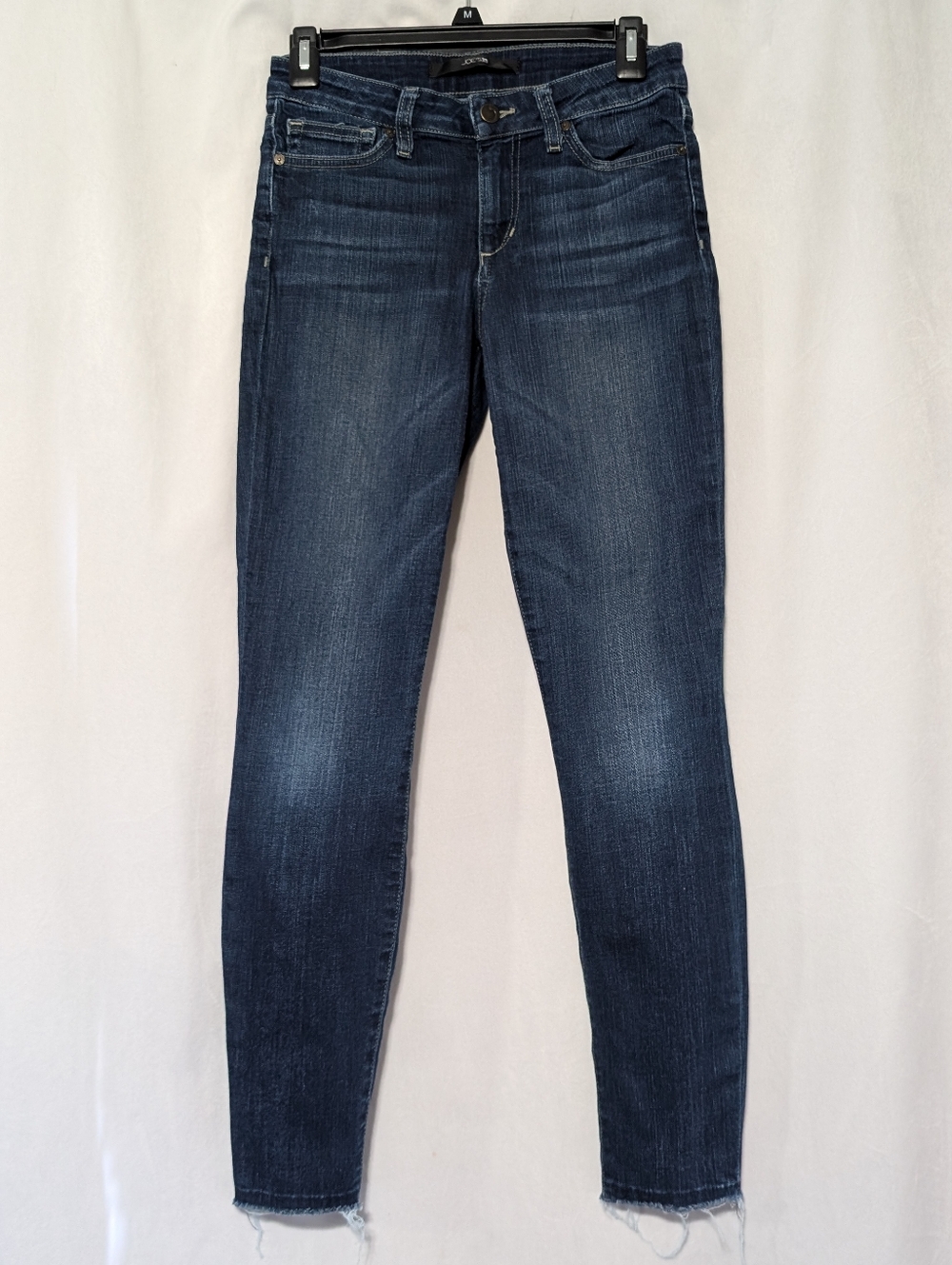 🪻 Joe's Jeans Dark Wash Skinny Ankle Parker Stretch Denim Raw Hem Jeans, 26x27